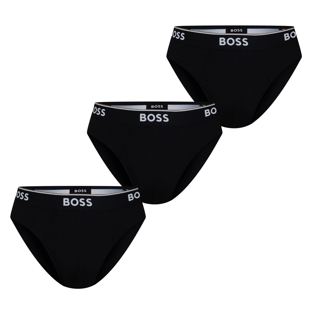 Hugo Boss 3 Pack Cotton Briefs - Black